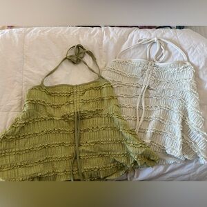 Ribbed cropped top pairing